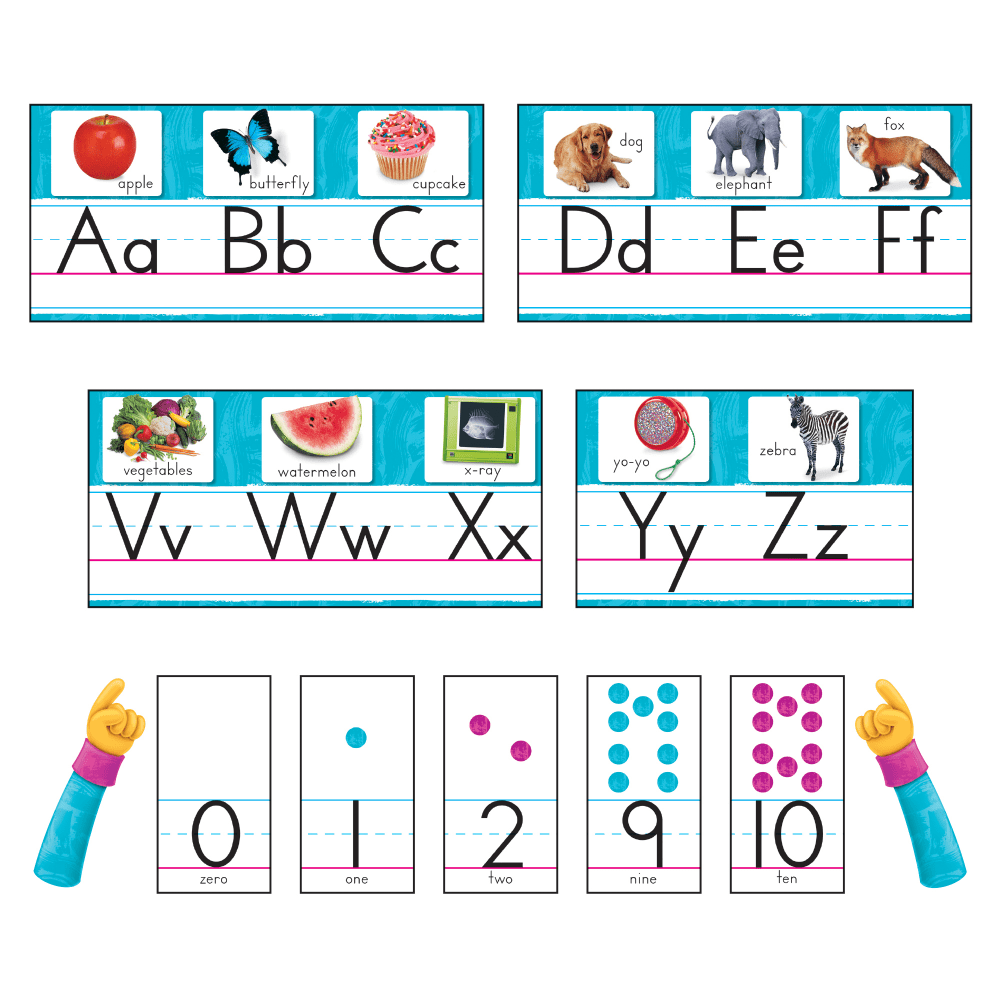 Trend Color Harmony Photo Alphabet Bulletin Board Set,