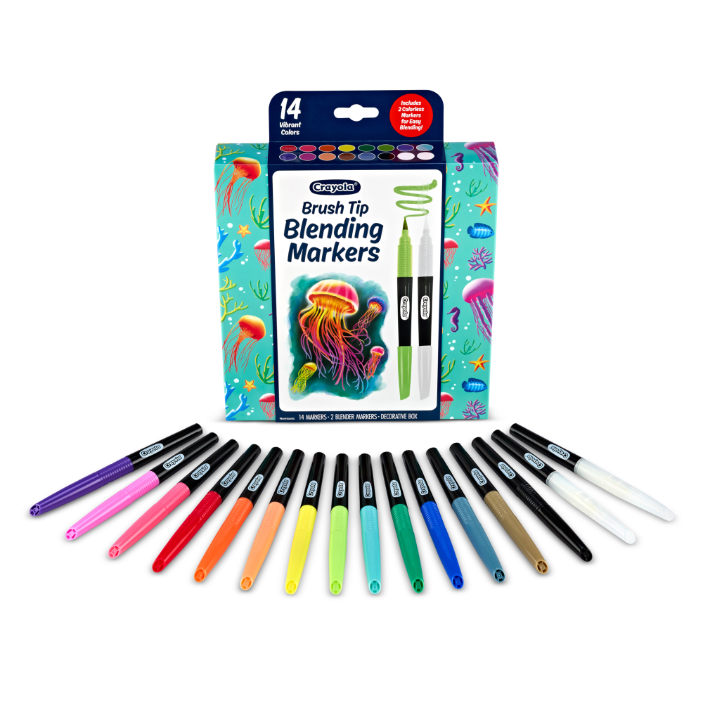 Crayola Blending Markers, Assorted Colors, Pack Of 16