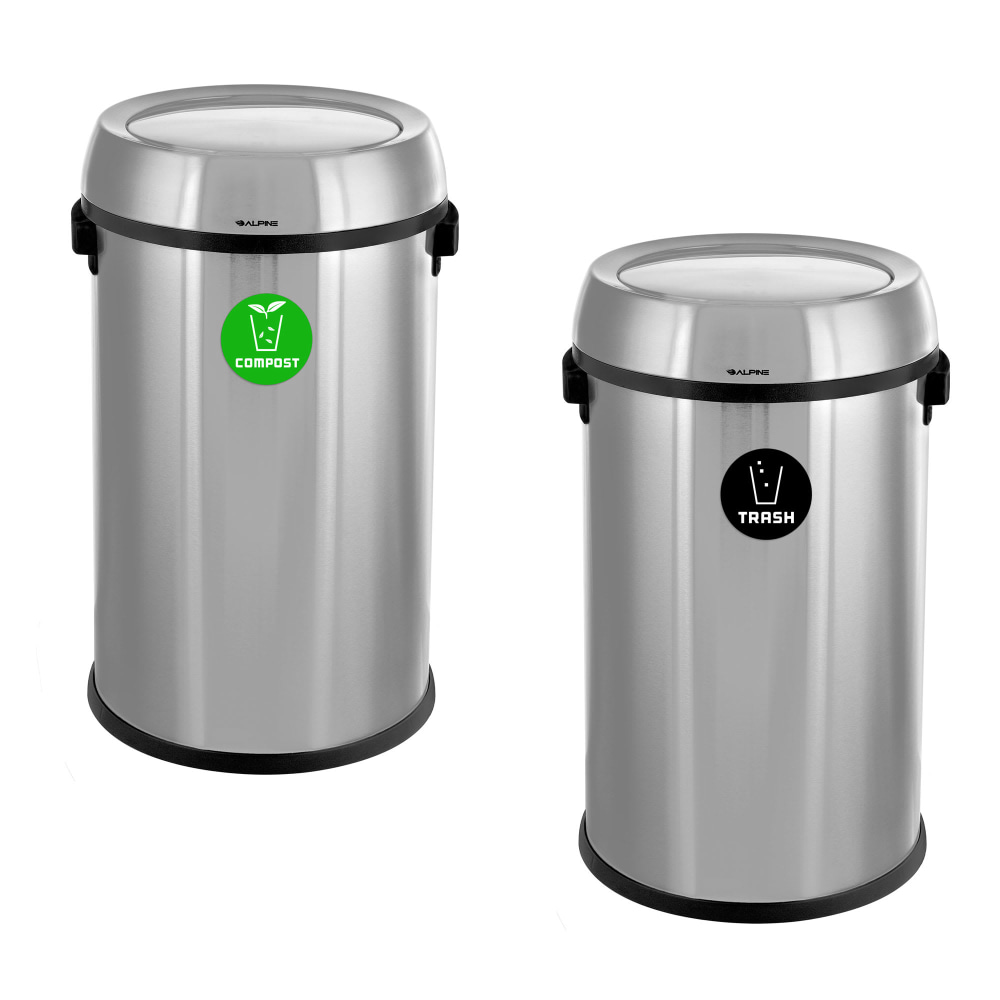 Alpine Industries Stainless Steel Indoor Compost And Trash