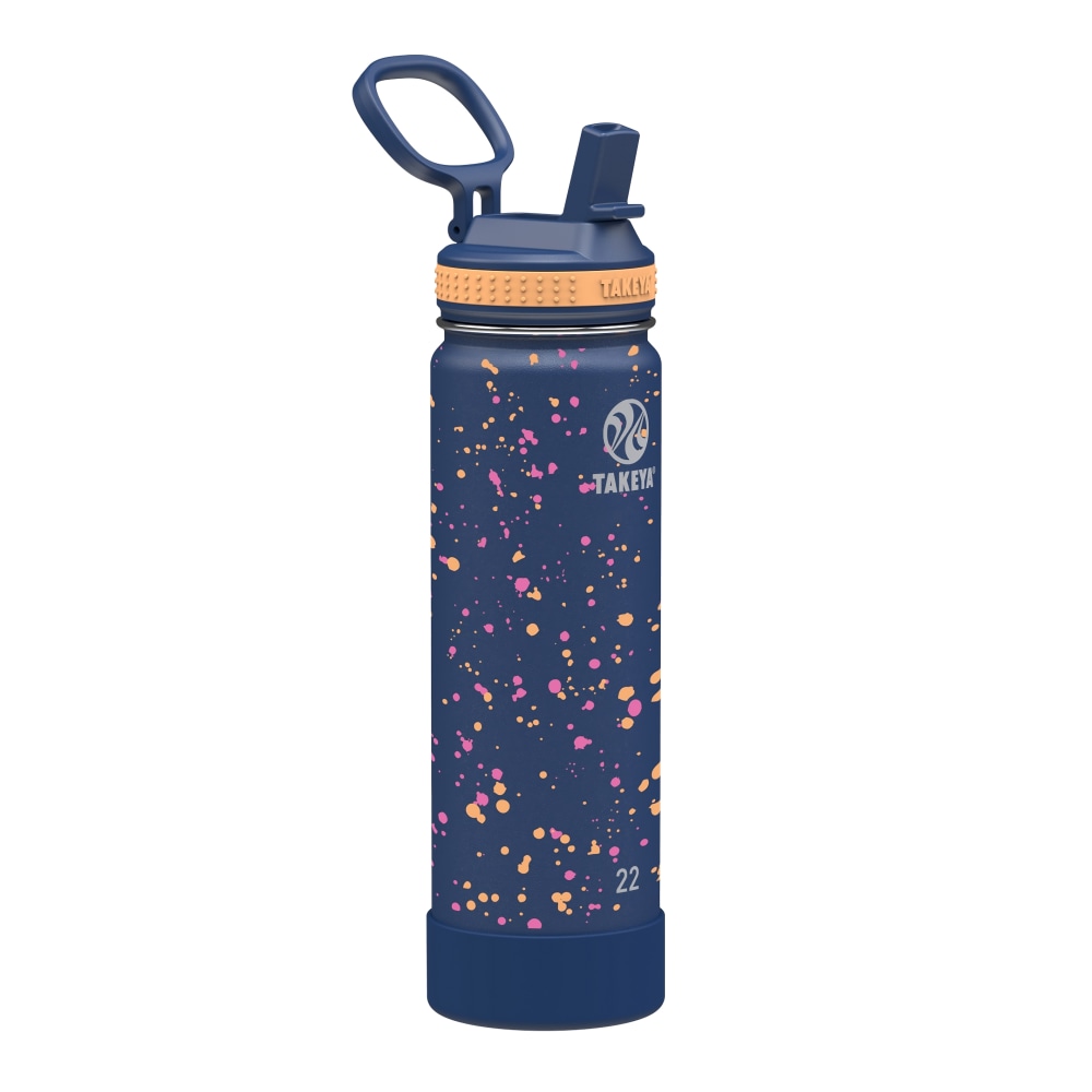Takeya Actives Straw Lid Reusable Water Bottle, 22