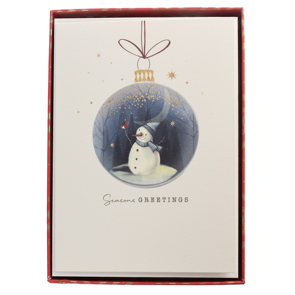 Graphique Holiday Boxed Cards, 5" x 7", Snowman,
