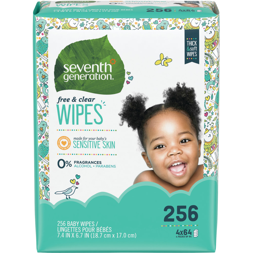 Seventh Generation® Free & Clear Baby Wipes, Refill,