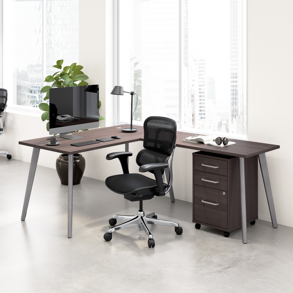 WorkPro Motiva 60"W Modern L Shaped Office Desk