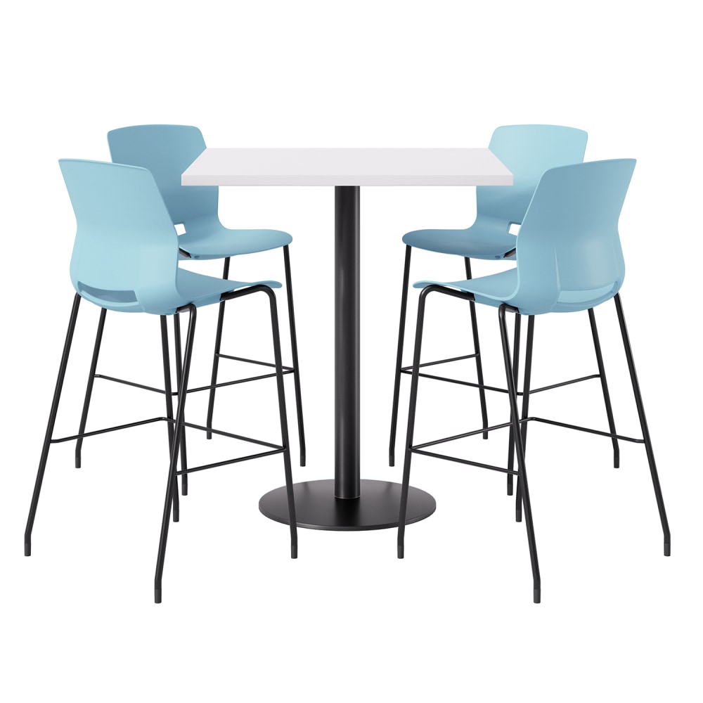 KFI Studios Proof Bistro Square Pedestal Table, Includes