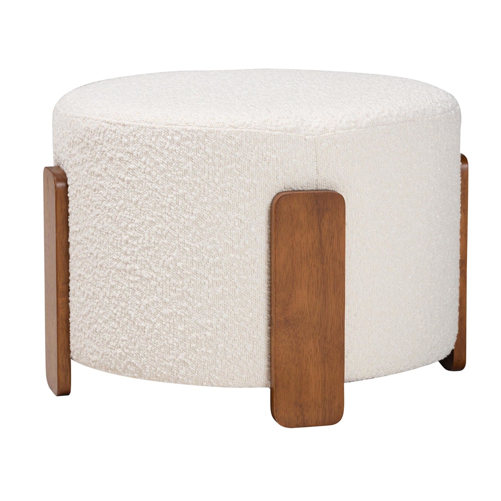 Baxton Studio Finlay Ottoman Footstool, 15-7/16”H x 21-5/16”W