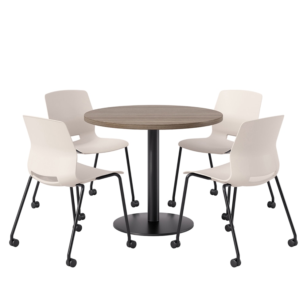 KFI Studios Proof Cafe Round Pedestal Table With