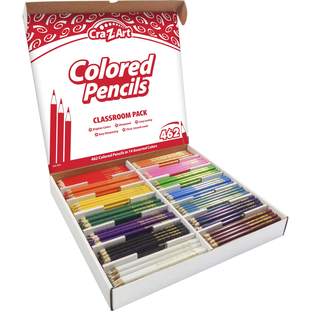 Cra-Z-Art Colored Pencils Classroom Pack, Assorted Colors, Pack