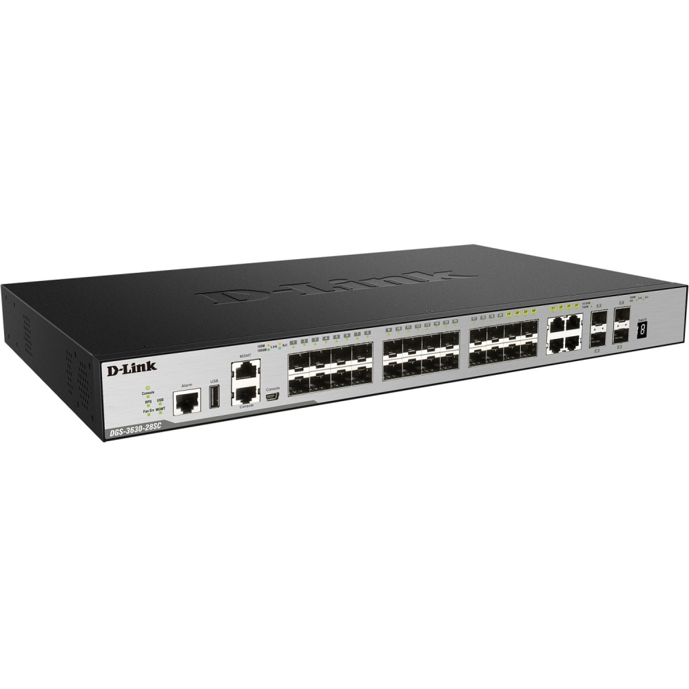 D-Link 28-Port Layer 3 Stackable Managed Gigabit Switch