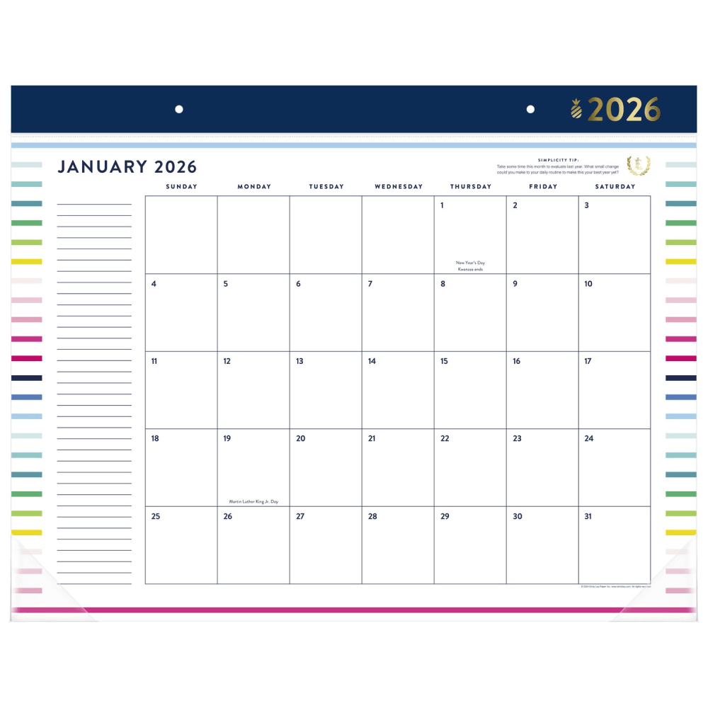 Simplified by Emily Ley for AT-A-GLANCE® 2026 Monthly