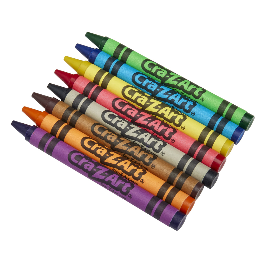 Cra-Z-Art Crayons Classroom Pack, 8 Colors, 800ct