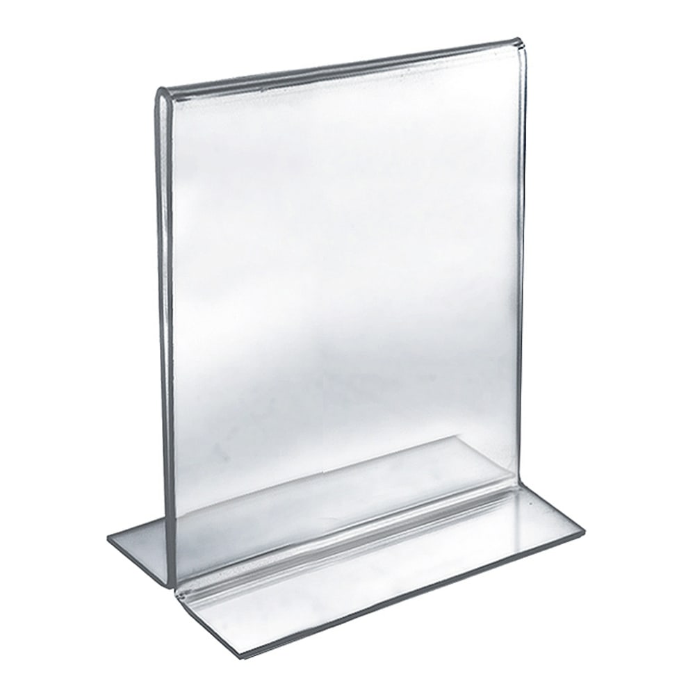 Azar Displays Double-Foot 2-Sided Acrylic Vertical Sign Holders,
