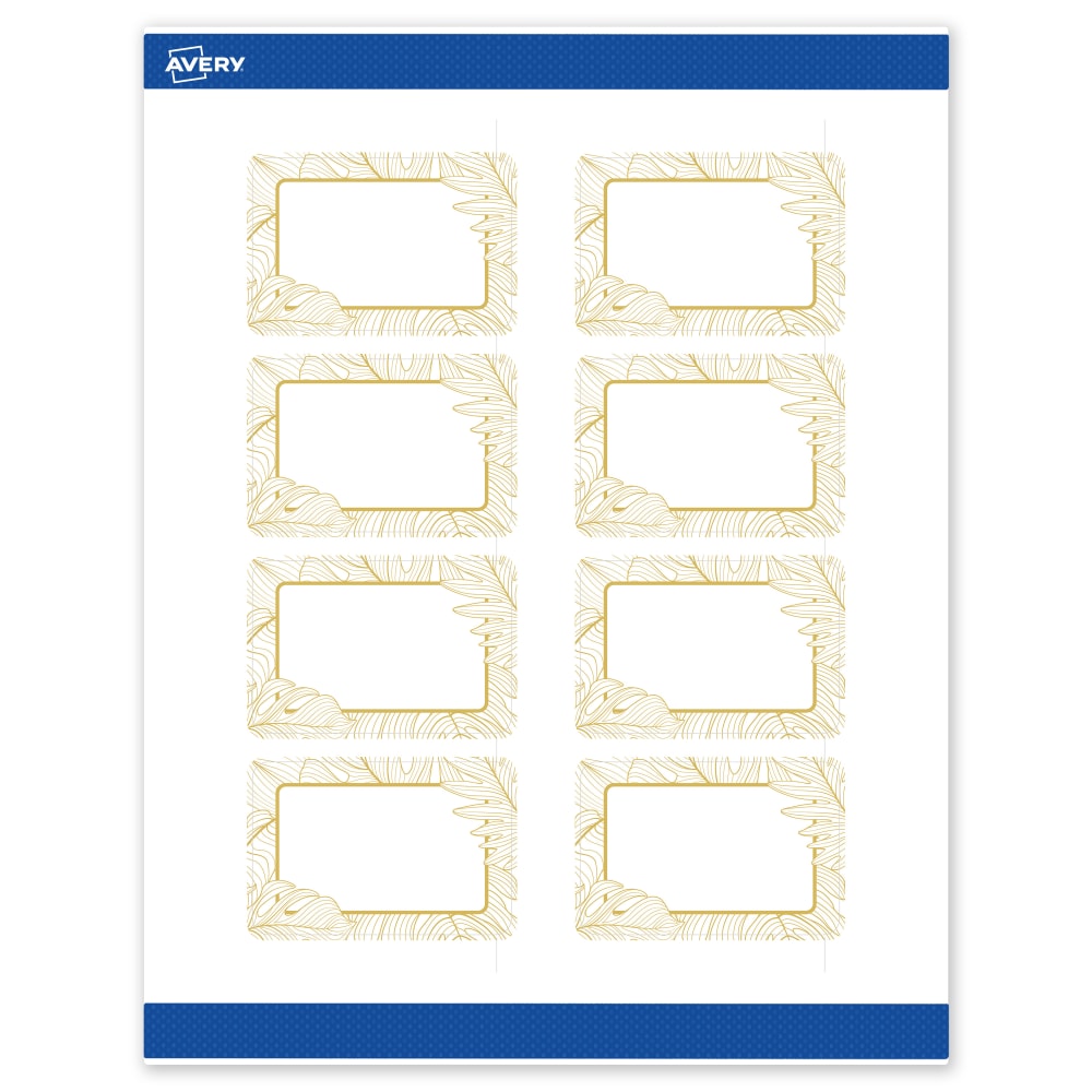 Avery® Printable Labels With Sure Feed® Technology, S00-EVX,