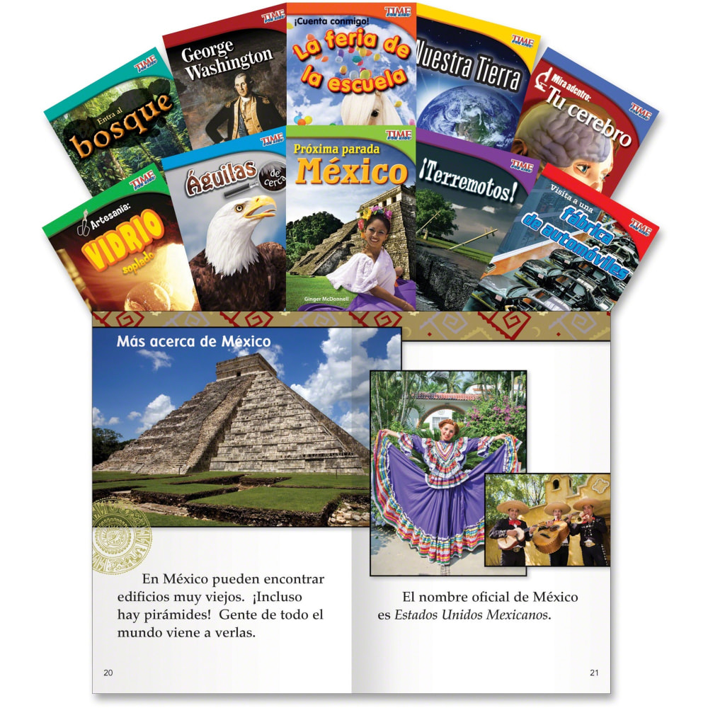 Shell Education TFK 1st-grade Spanish 10-Book Set 1