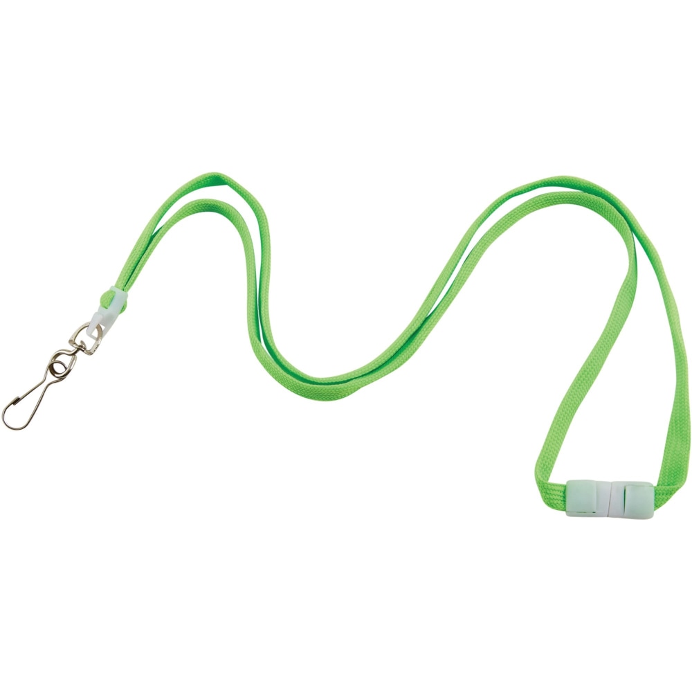 Advantus Neon Breakaway Lanyard - 0.5" Width x