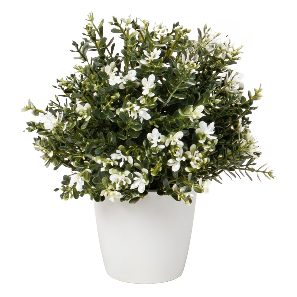Realspace™ 9-1/2” Artificial Thyme Potted Plant, 9-1/2”H x