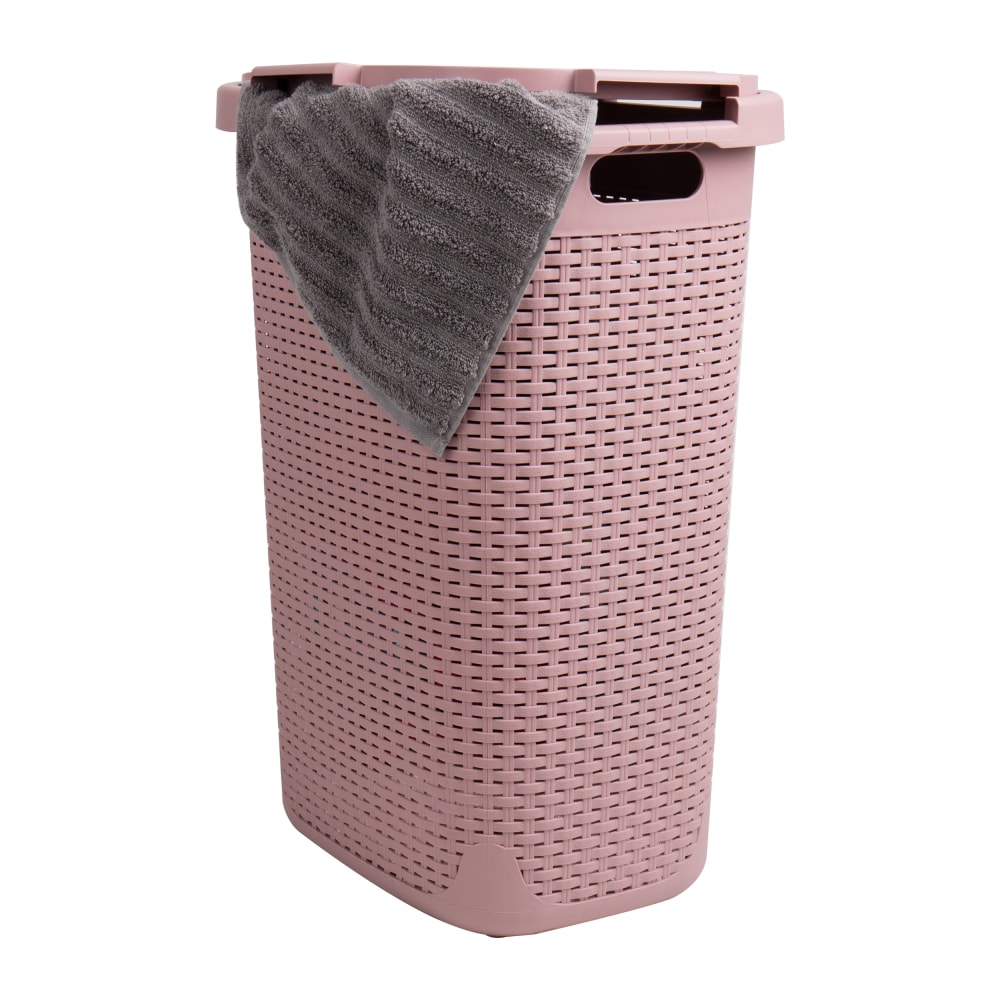 Mind Reader 60L Slim Laundry Hamper Clothes Basket