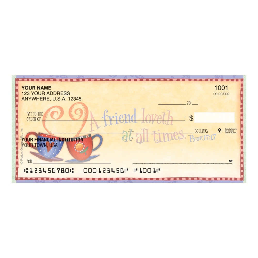 Custom Personal Wallet Checks, 6" x 2-3/4", Duplicates,