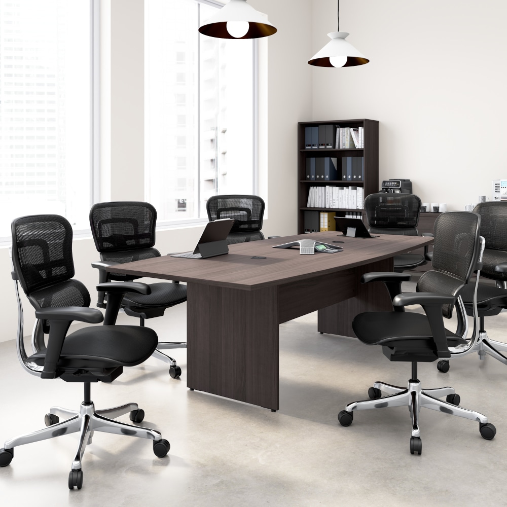 WorkPro® Motiva Office Conference Table With Wood Base,
