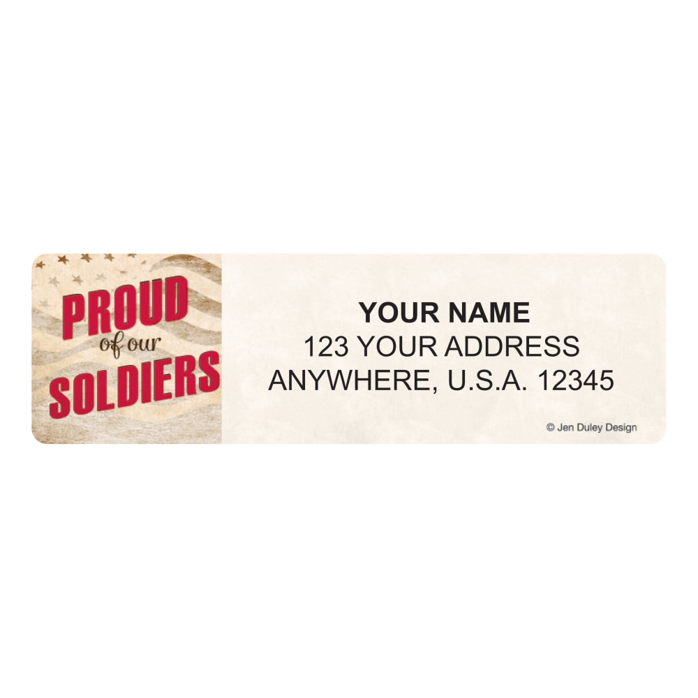 Custom Address Labels, 2-1/2" x 3/4", Proud Of