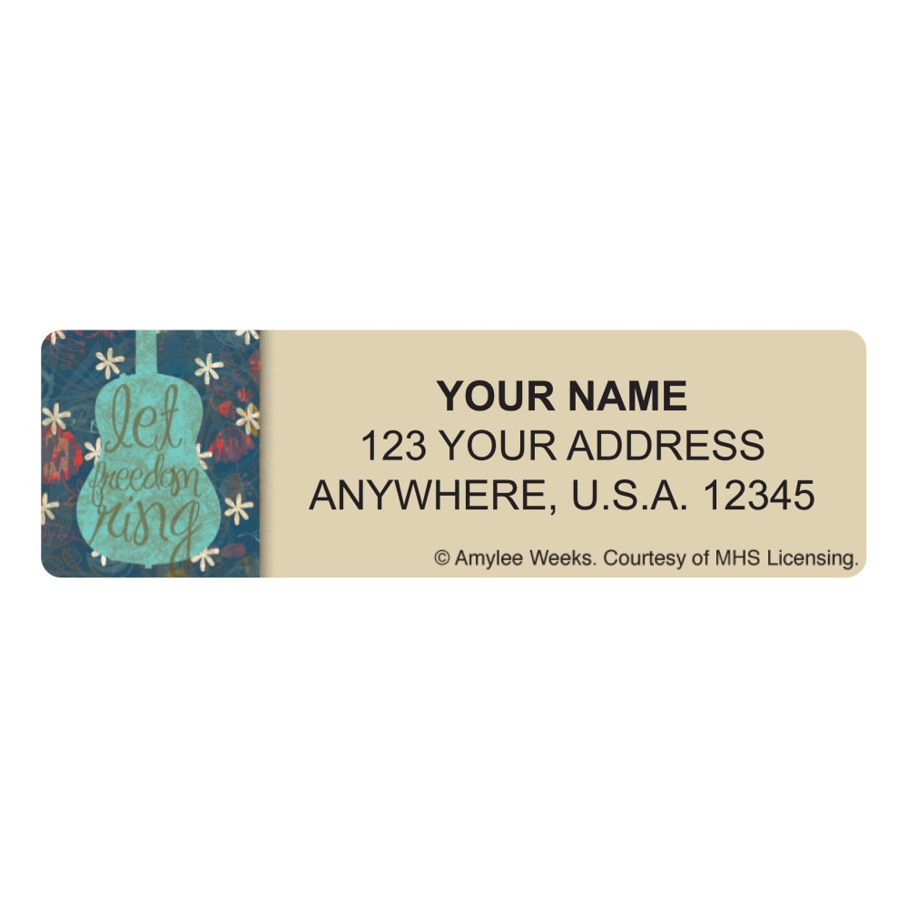 Custom Address Labels, 2-1/2" x 3/4", Brave And