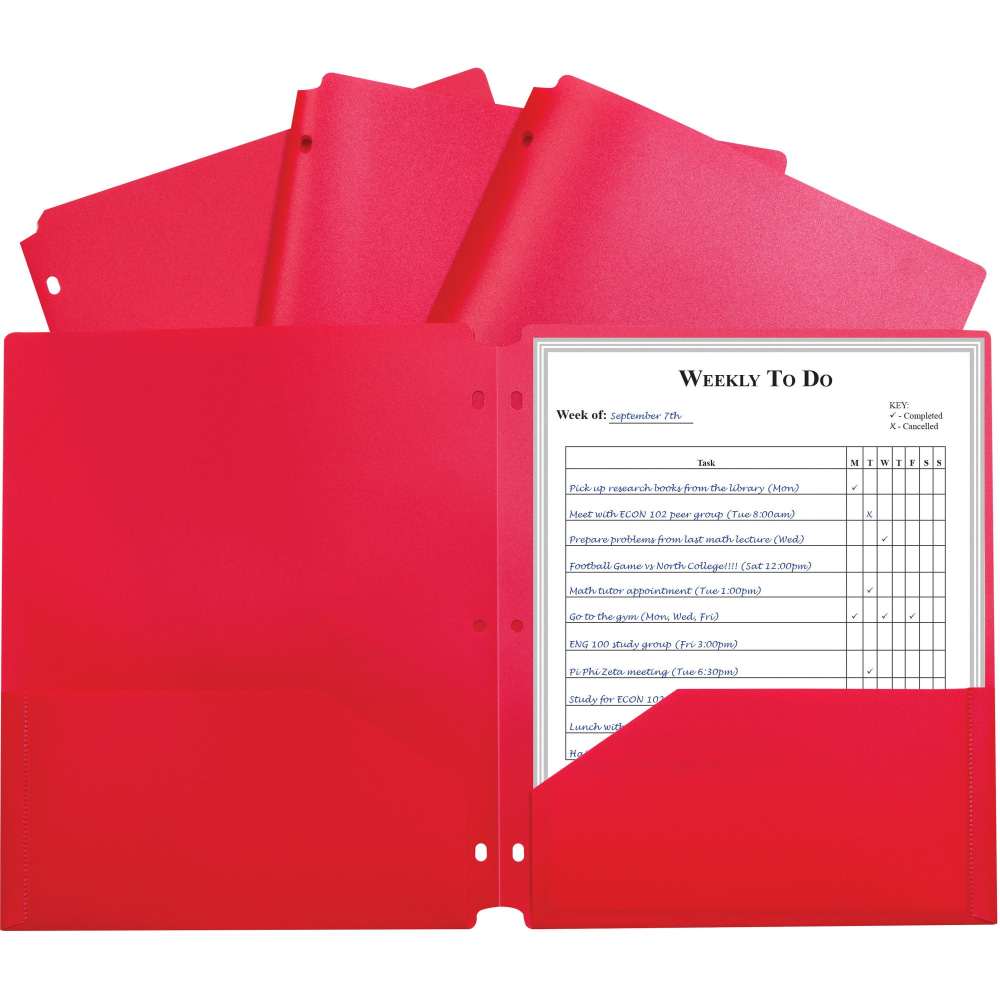 C-Line 2-pocket Heavyweight Poly Portfolio Pocket - 9.4"x