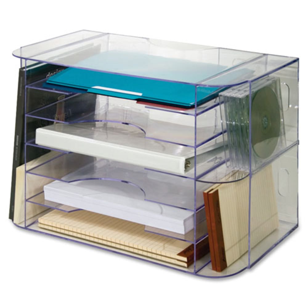 Sparco 6-tray Jumbo Desk Sorter, 3 Pocket(s), 12.3"H