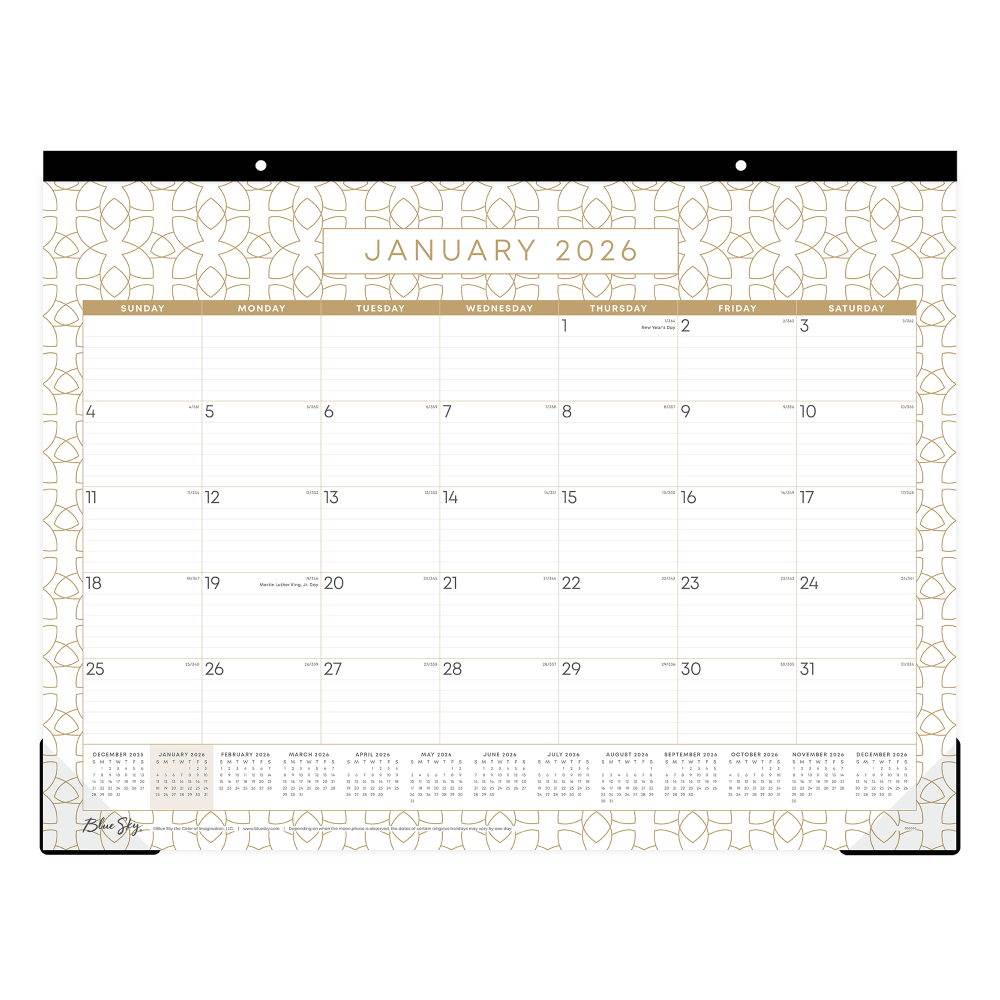 2026 Blue Sky Monthly Desk Pad Planning Calendar,