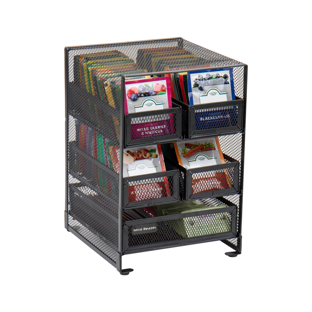Mind Reader Tea Bag Organizer, 10"H x 6-3/4"W