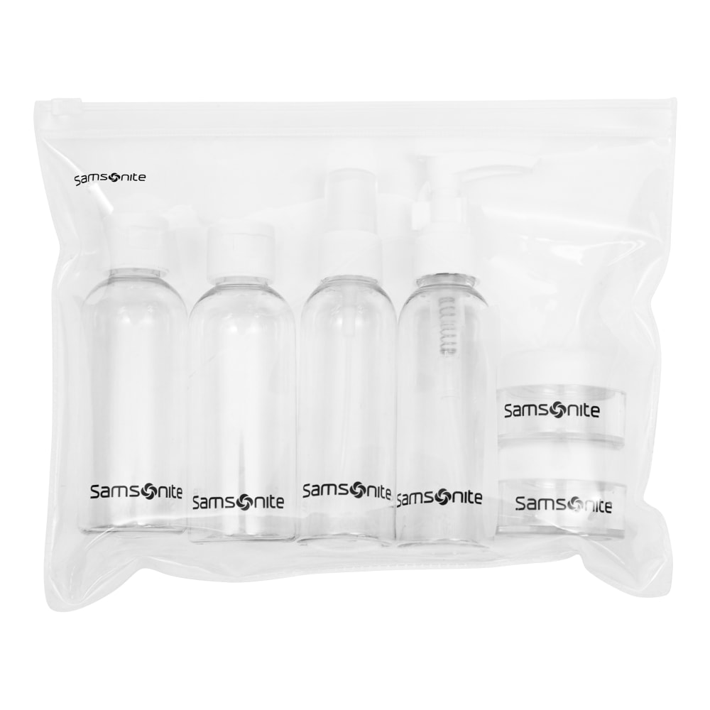 Samsonite® 6-Piece Travel Bottle Set, Clear