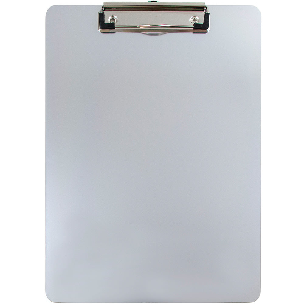 Charles Leonard Transparent Clipboard - Letter Size With Low Profile Clip & Pull-Out Hook