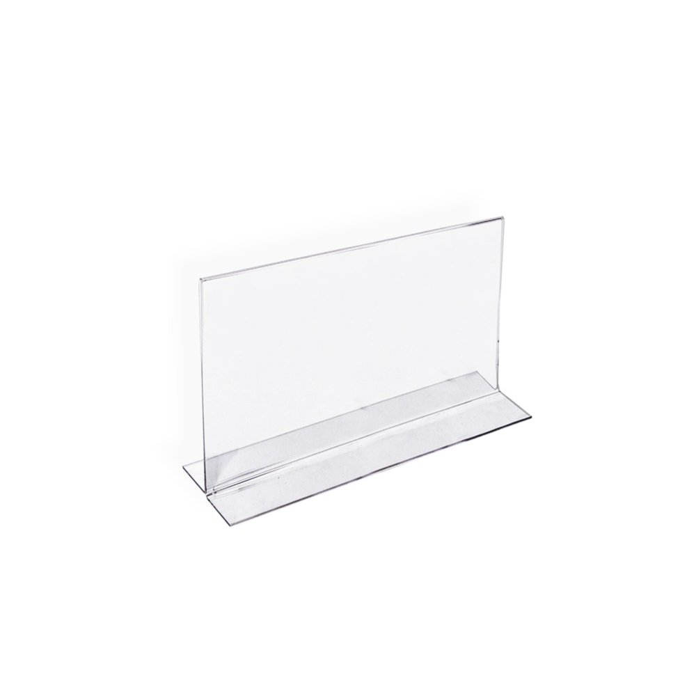 Azar Displays Double-Foot Acrylic Sign Holders, 4" x