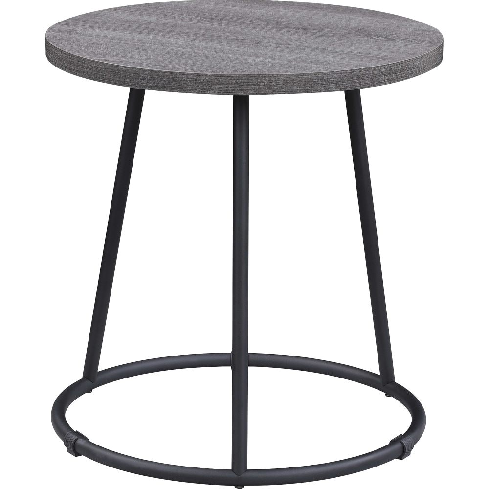 Lorell Round Side Table, 19-3/4" x 19", Weathered