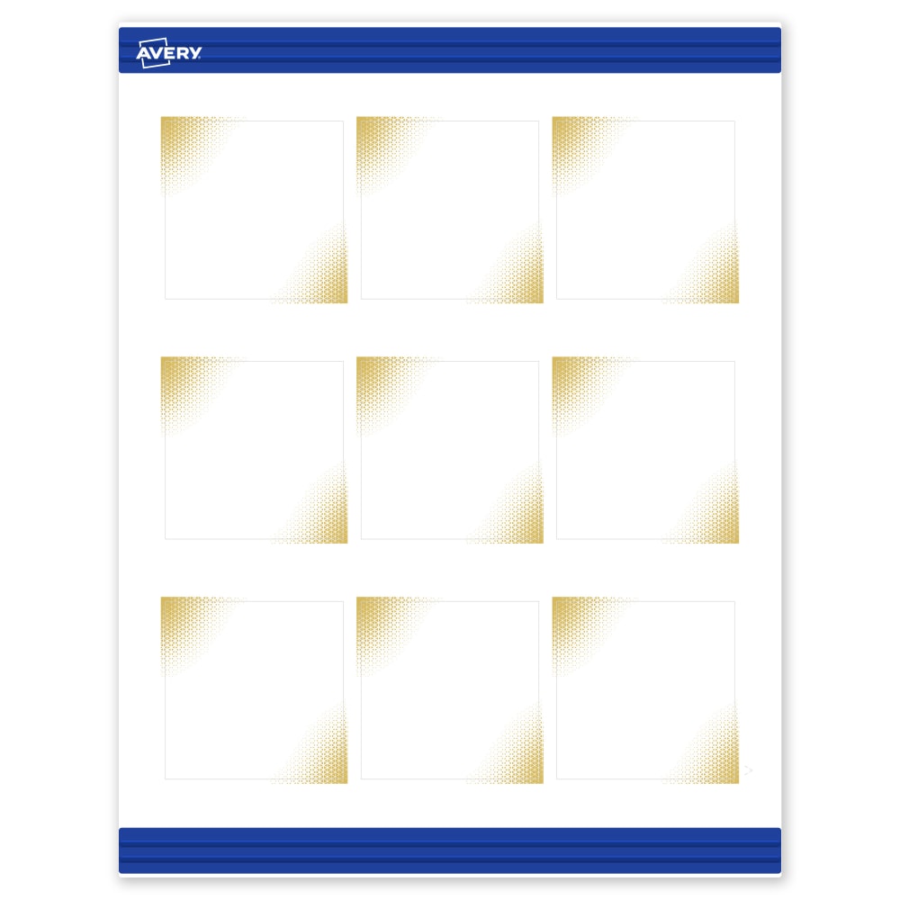 Avery® Printable Cards With Sure Feed® Technology, 2-1/2"
