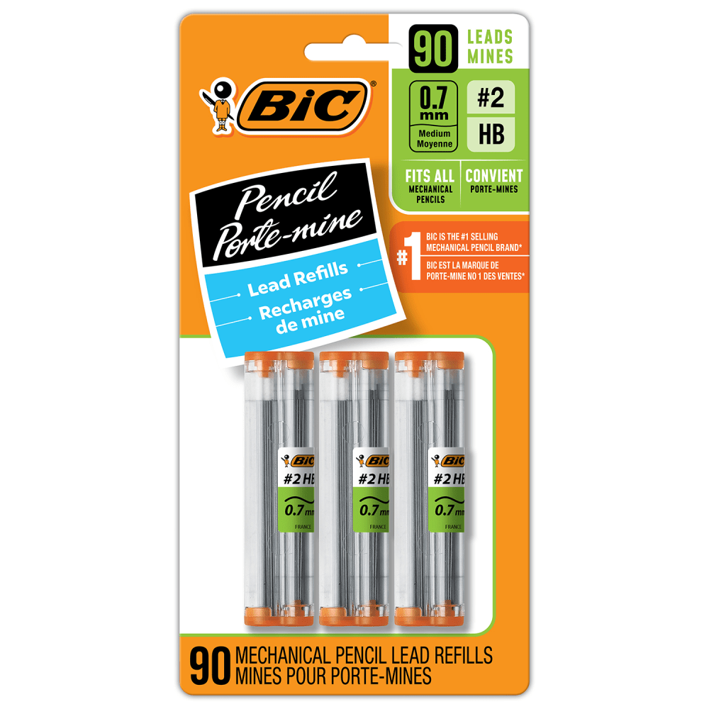 BIC Mechanical Pencil Lead Refills, 0.7 mm Medium