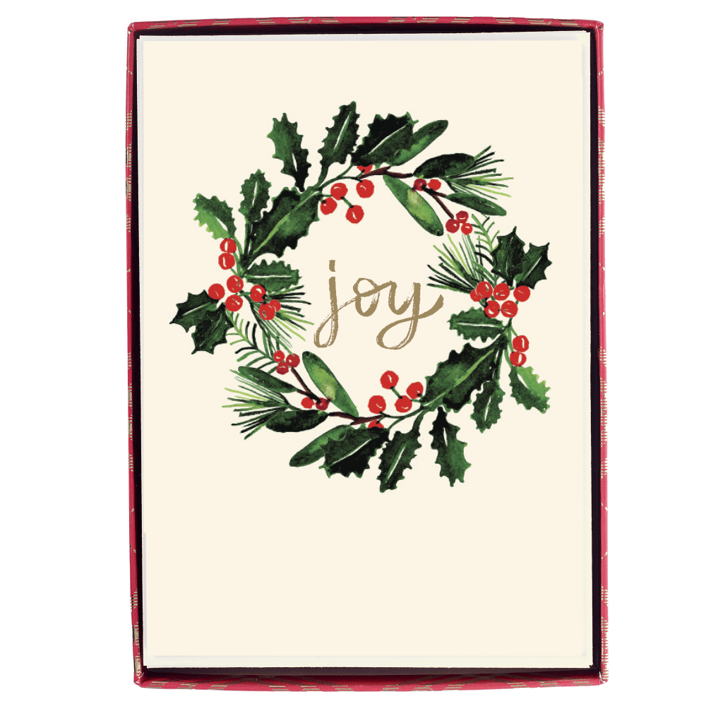 Graphique Holiday Boxed Cards, 5" x 7", Joy