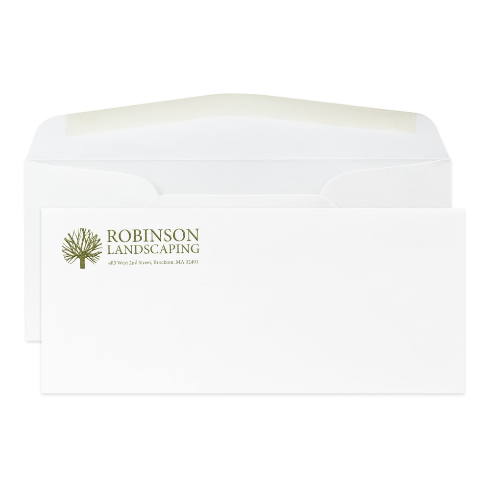 Gummed Seal, Stationery Envelopes, 4-1/8" x 9-1/2", 1