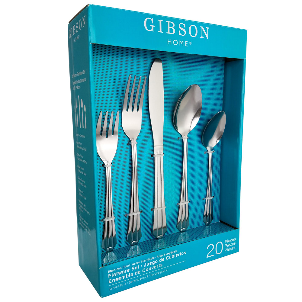 Gibson Montiero 20-Piece Stainless-Steel Flatware Set