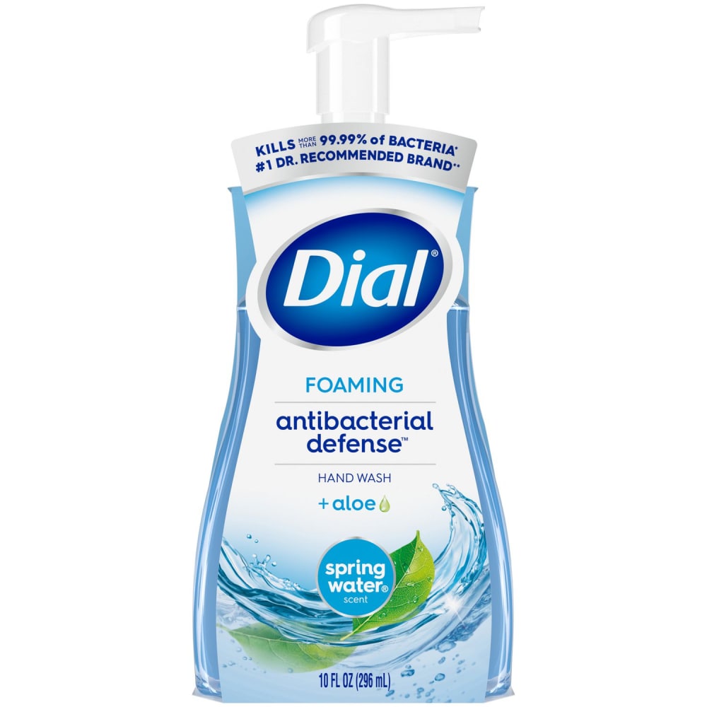 Dial® Antibacterial Foaming Hand Wash, Spring Water Scent,