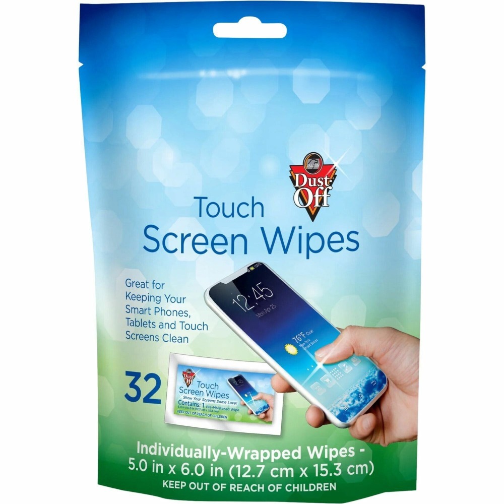 Dust-Off Electronics Screen Wipes - DTSW32 - For