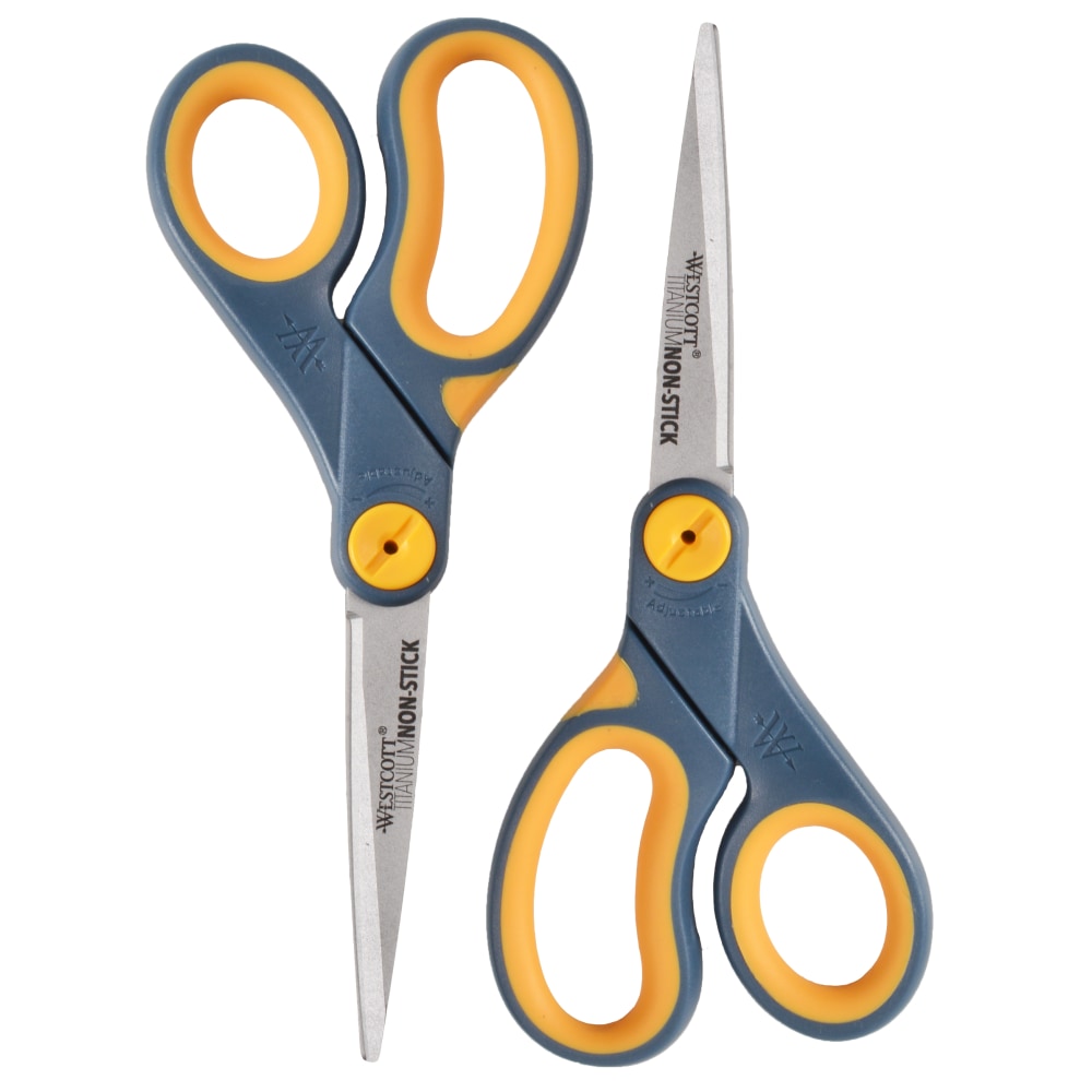 Westcott® Titanium Bonded Non-Stick Scissors, 8", Pointed,