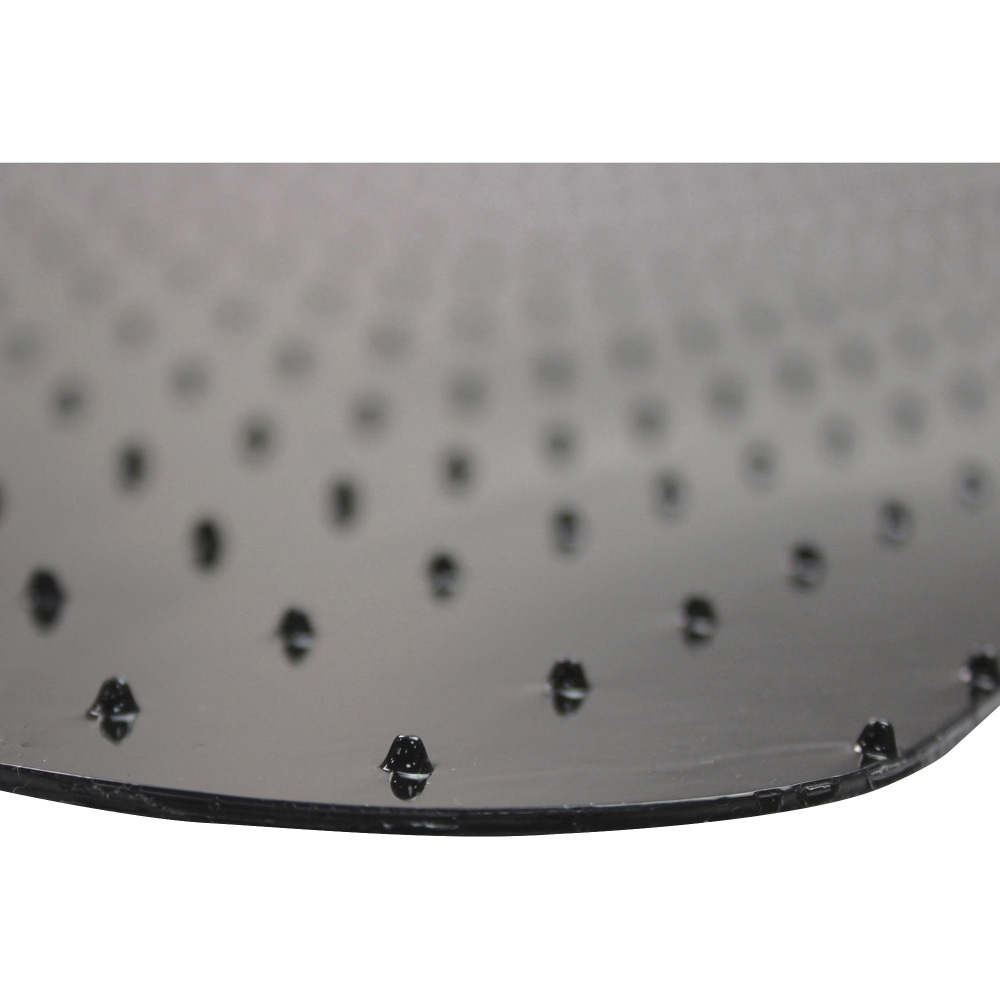 Floortex Advantagemat® Black Vinyl Rectangular Chair Mat -
