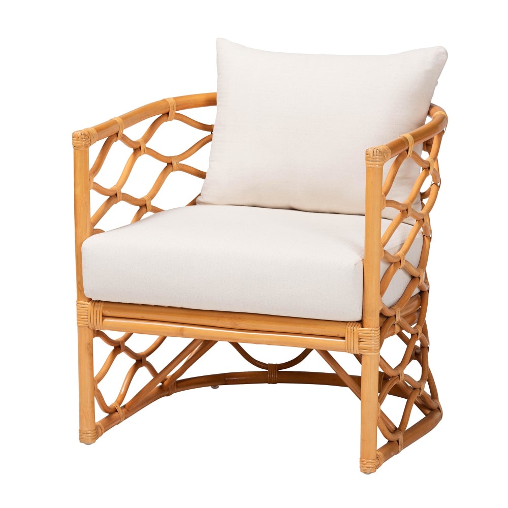 bali & pari Acelynn Rattan Arm Accent Chair,