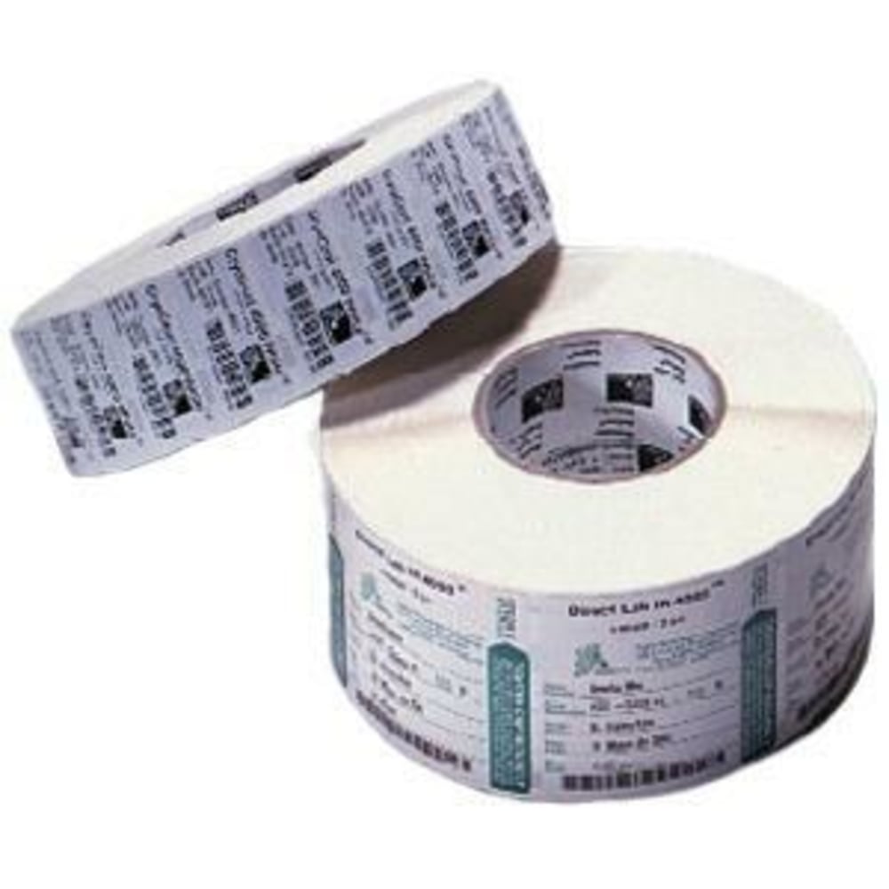 Zebra Label, E62089, Polypropylene 1 1/2" x 1/2"