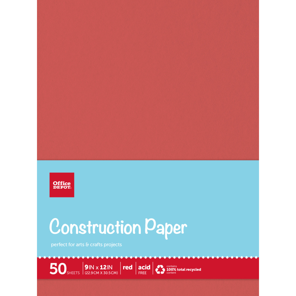 Office Depot® Brand Construction Paper, 9" x 12",