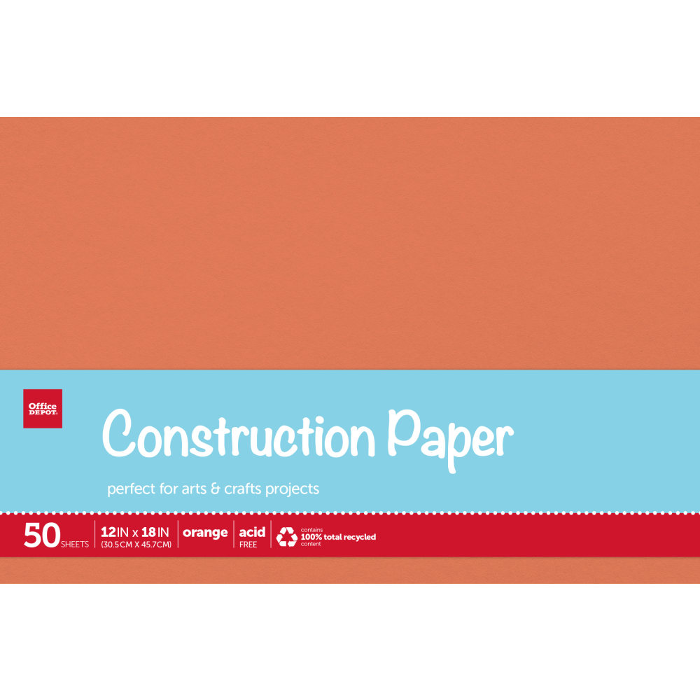 Office Depot® Brand Construction Paper, 12" x 18",