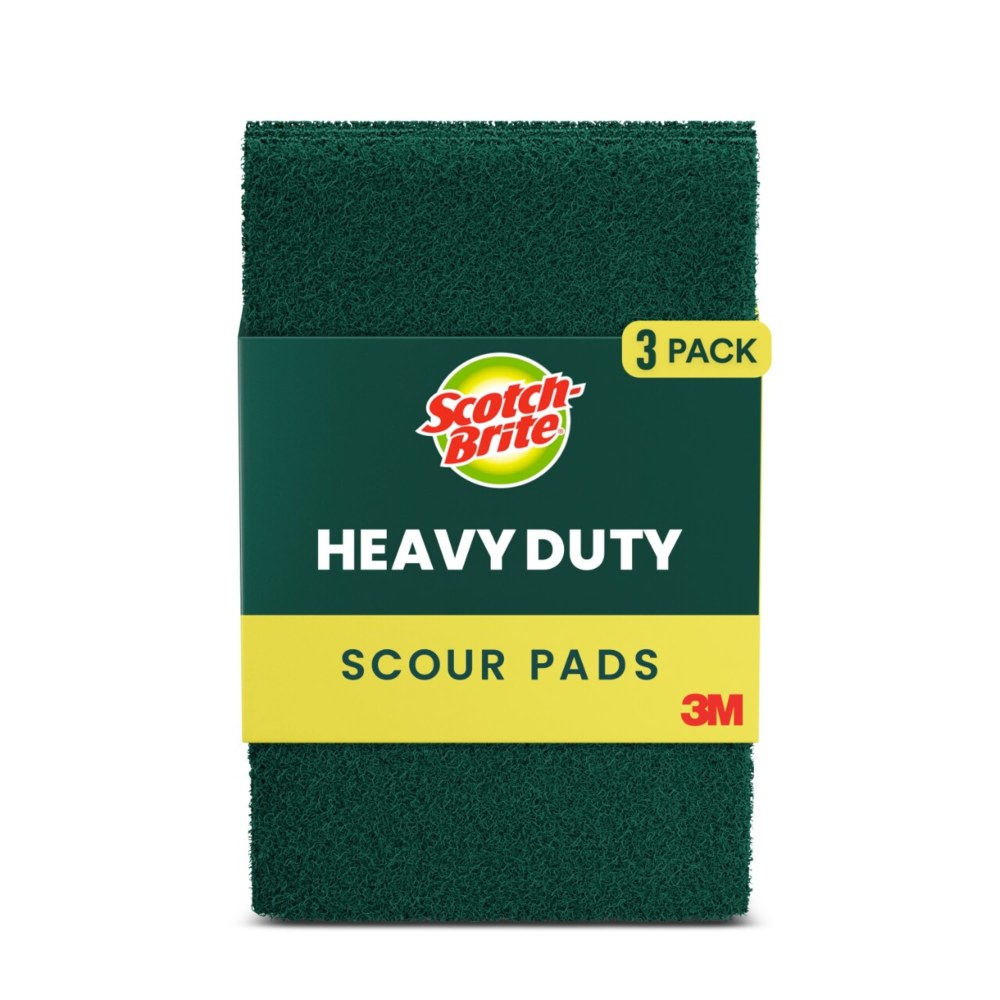 Scotch-Brite Scouring Pads, 3 Scour Pads, Great for