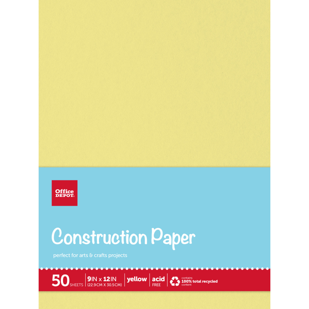 Office Depot® Brand Construction Paper, 9" x 12",
