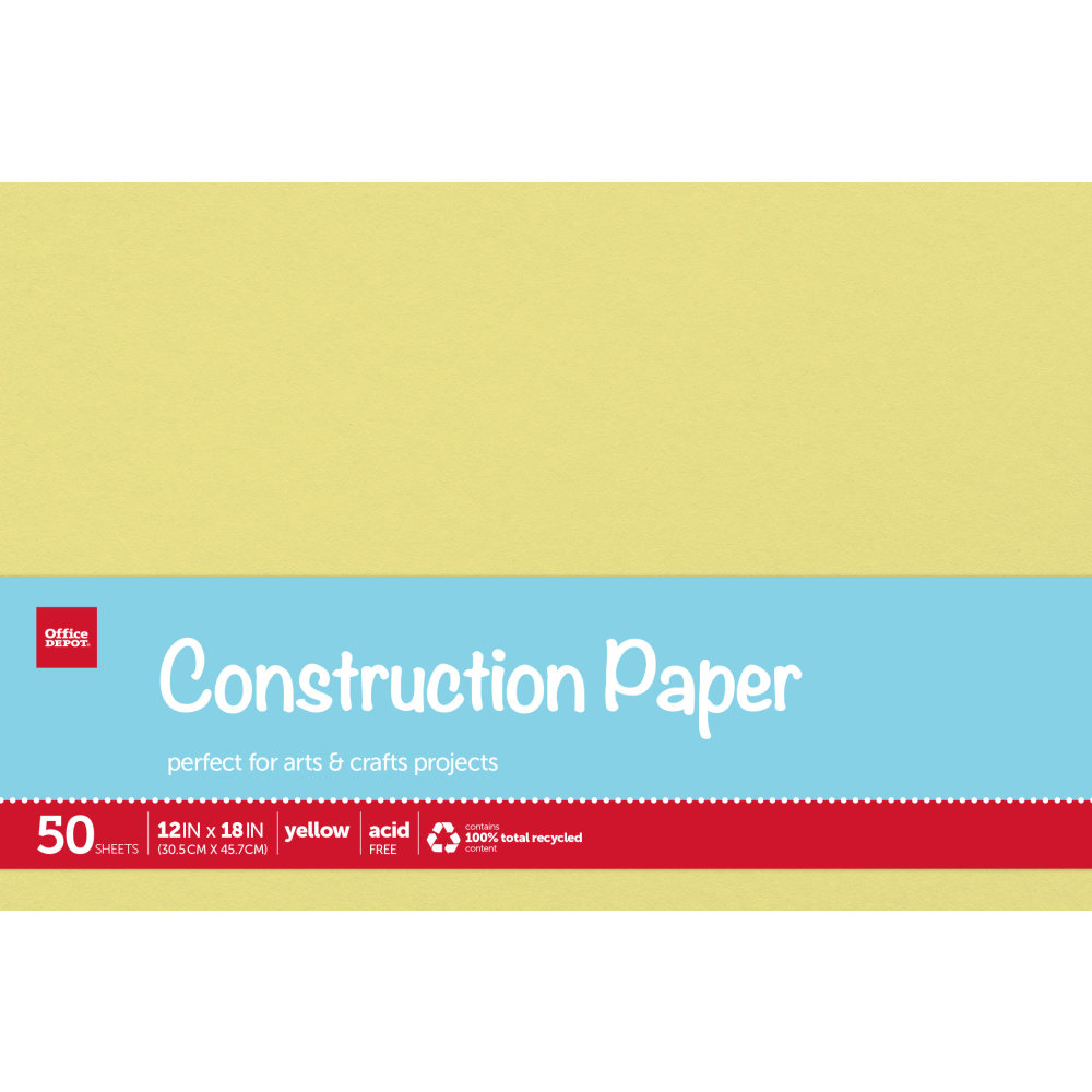 Office Depot® Brand Construction Paper, 12" x 18",