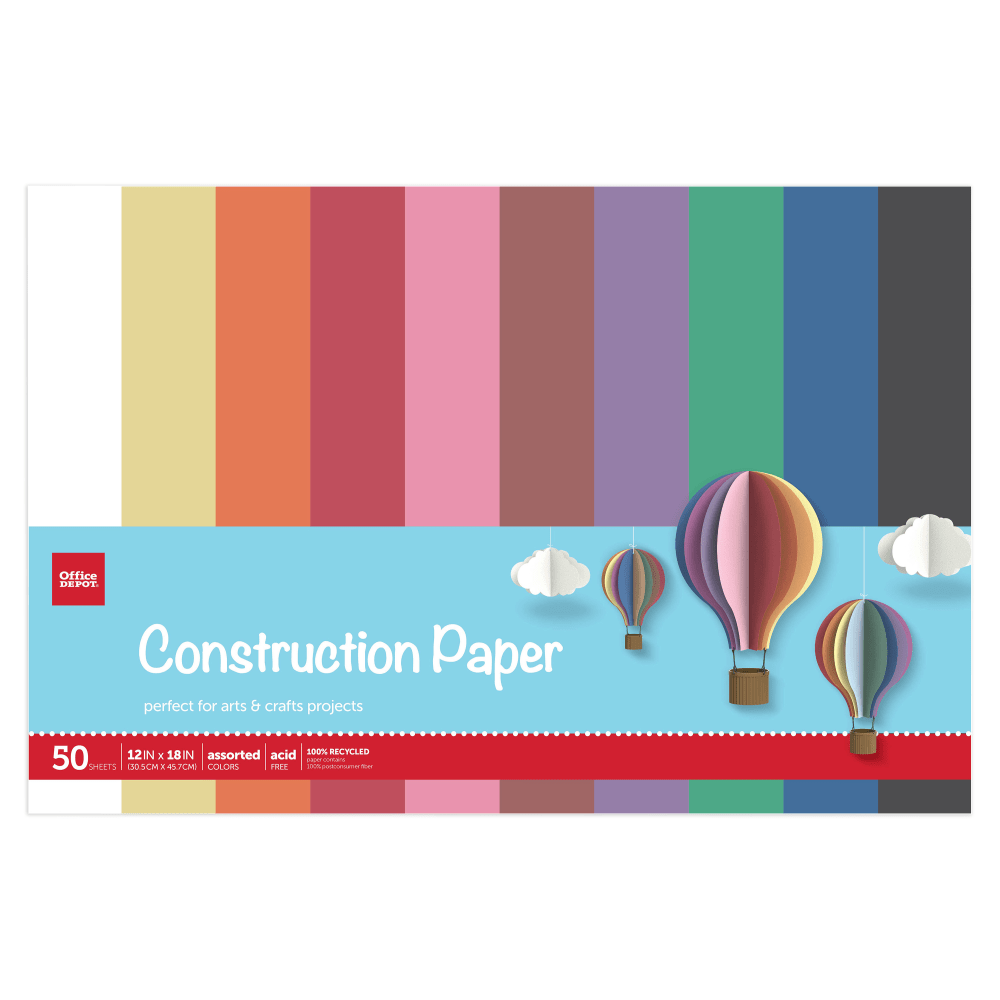 Office Depot® Brand Construction Paper, 12" x 18",