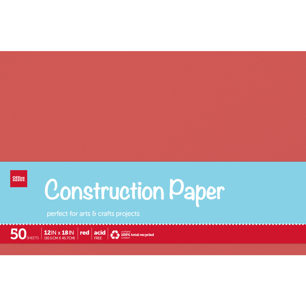 Office Depot® Brand Construction Paper, 12" x 18",